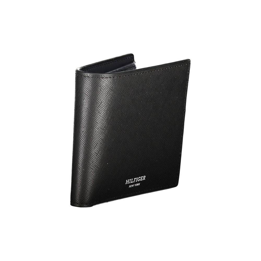 Tommy Hilfiger Black Leather Wallet - Hilstor