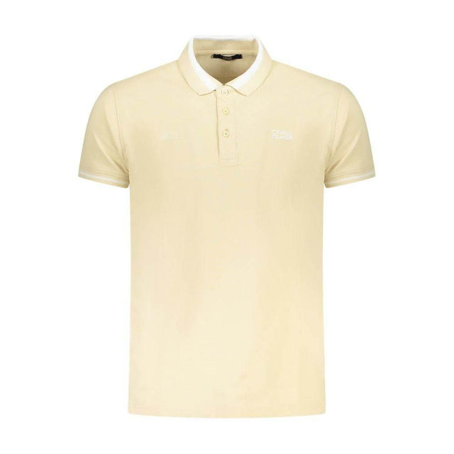Cavalli Class Beige Cotton Men Polo Shirt - Hilstor