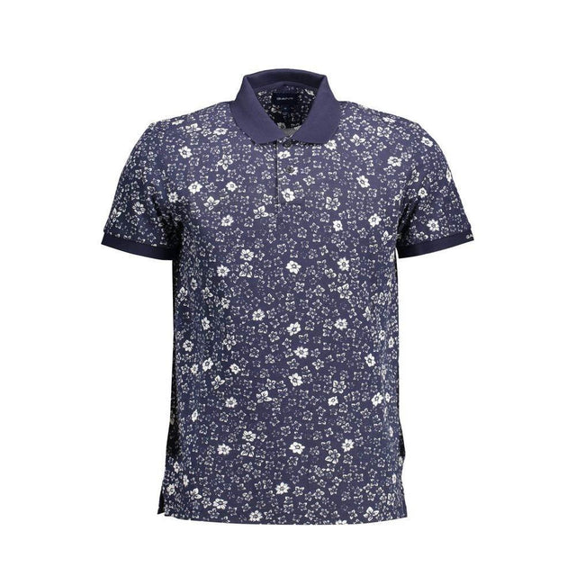 Gant Blue Cotton Men Polo - Hilstor