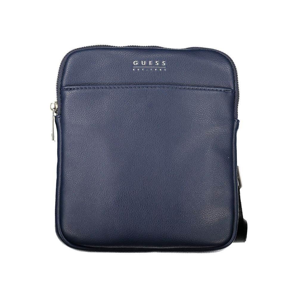 Guess Jeans Sleek Blue Shoulder Bag with Ample Storage - Hilstor