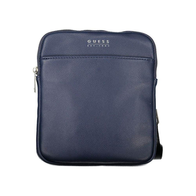 Guess Jeans Sleek Blue Shoulder Bag with Ample Storage - Hilstor