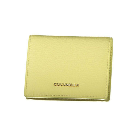 Coccinelle Yellow Leather Wallet - Hilstor