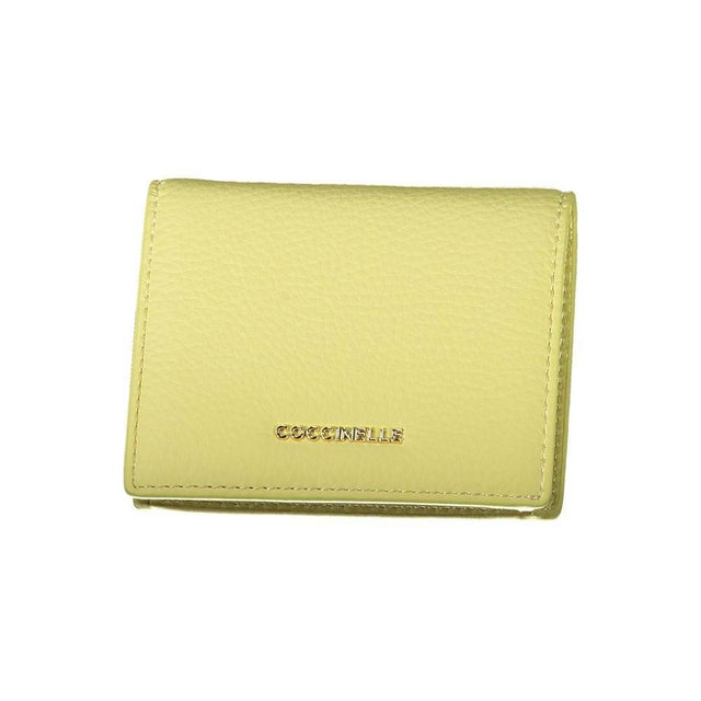 Coccinelle Yellow Leather Wallet - Hilstor