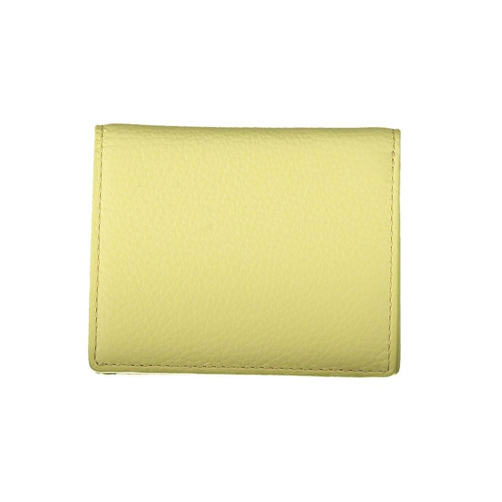 Coccinelle Yellow Leather Wallet - Hilstor