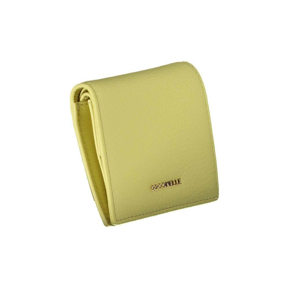Coccinelle Yellow Leather Wallet - Hilstor