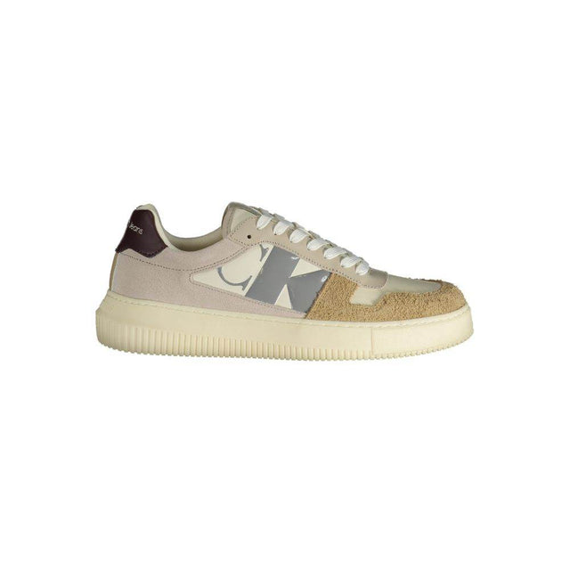 Calvin Klein Beige Polyester Sneaker - Hilstor