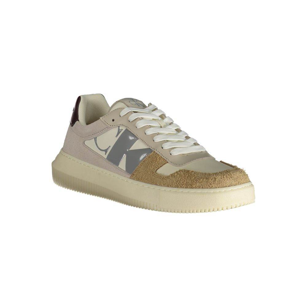 Calvin Klein Beige Polyester Sneaker - Hilstor