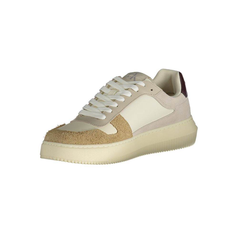 Calvin Klein Beige Polyester Sneaker - Hilstor