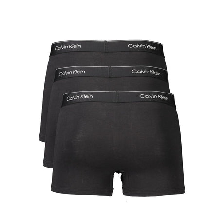 Calvin Klein Black Cotton Herre Boxer Short Trio