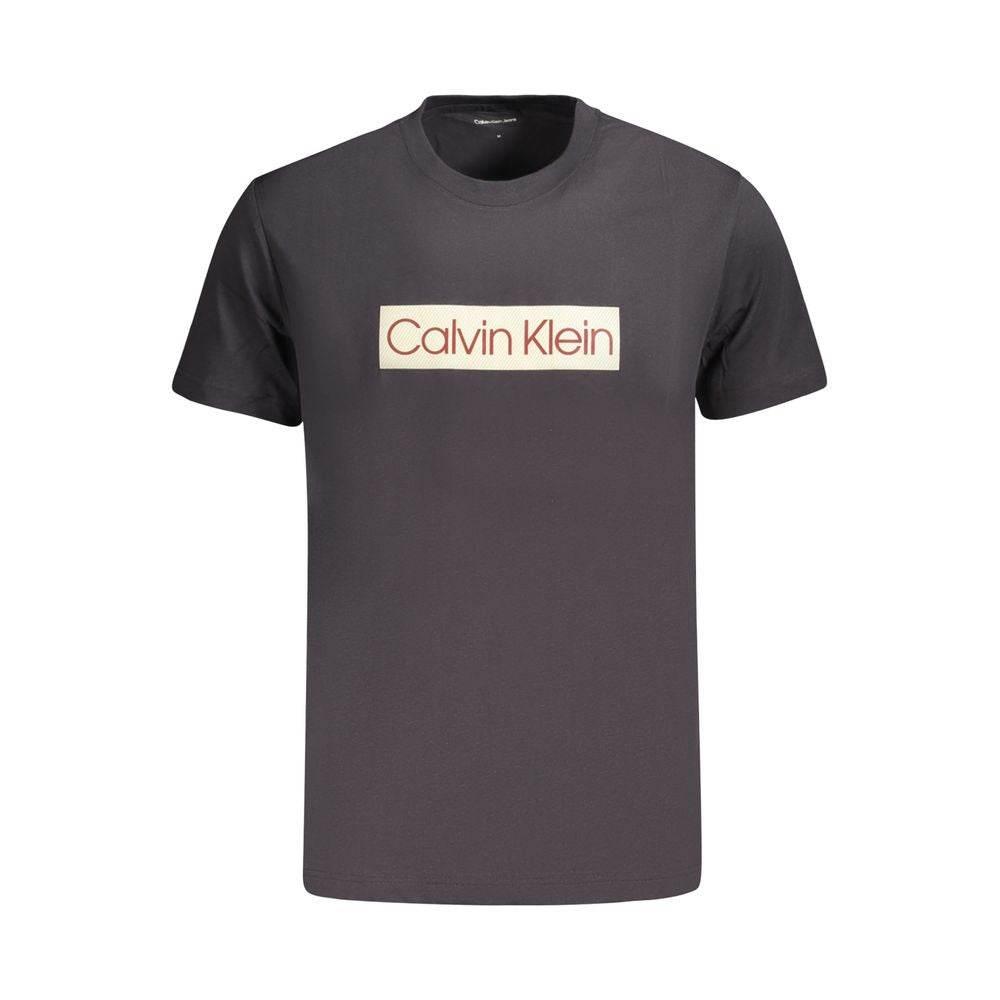 Calvin Klein Black Cotton T-Shirt - Hilstor