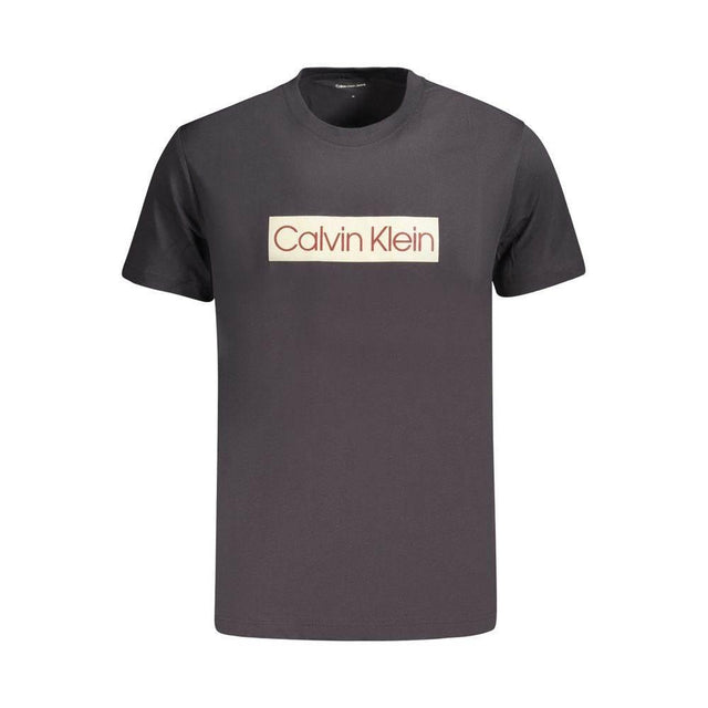 Calvin Klein Black Cotton T-Shirt - Hilstor