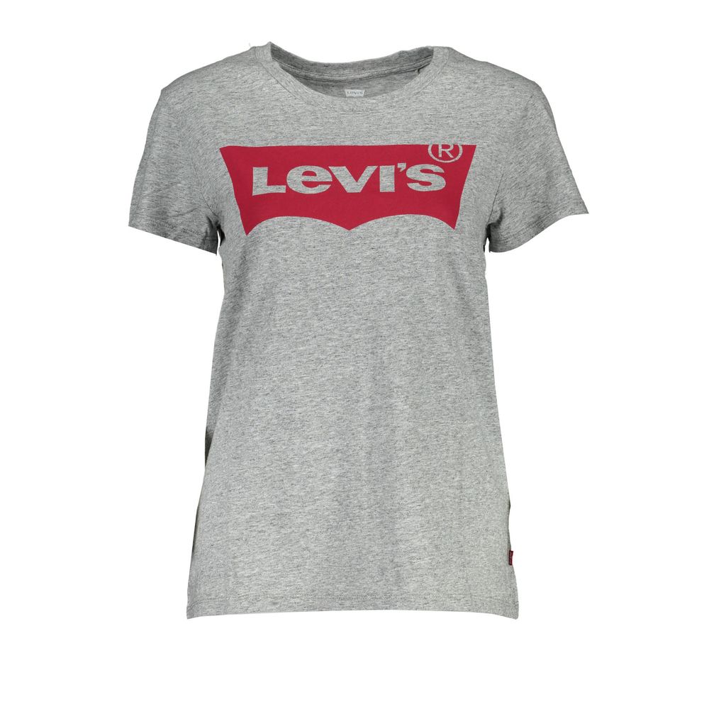Levi's grå bomuld T-shirt til kvinder
