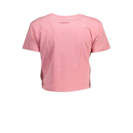 Desigual Pink Cotton Women Top - Hilstor