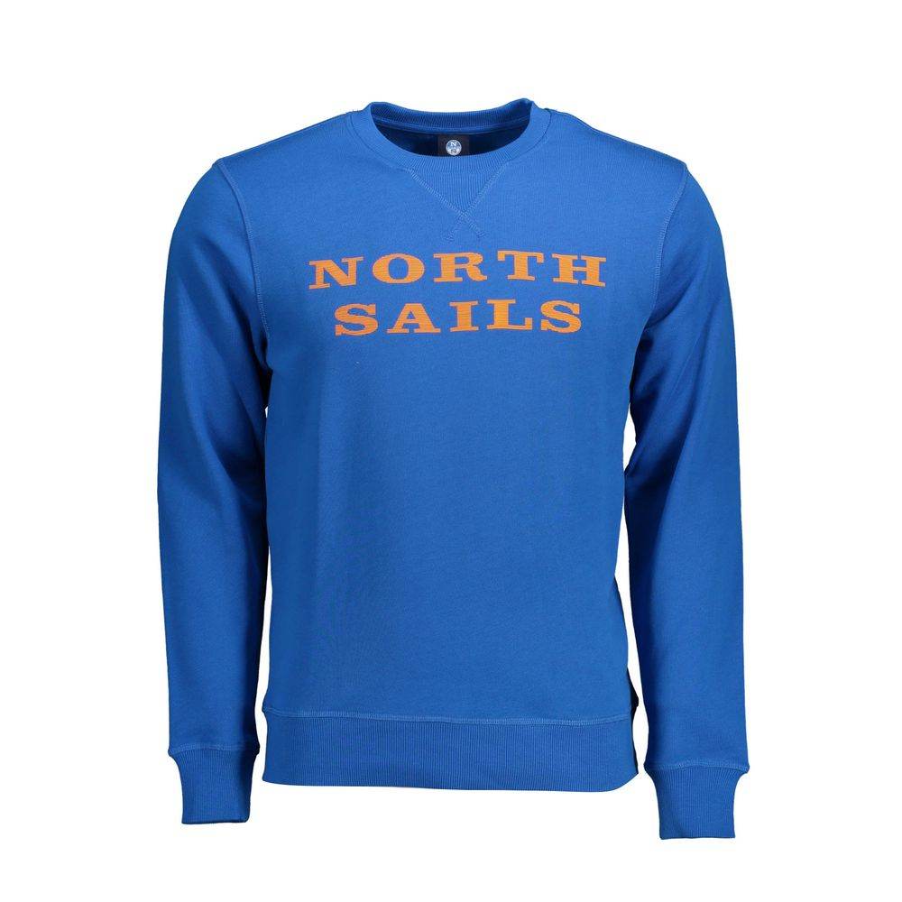 North Sails Blue Cotton Men Sweater - Hilstor