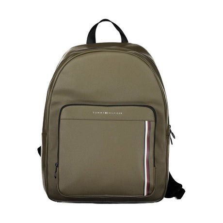 Tommy Hilfiger Green Polyethylene Men Backpack - Hilstor