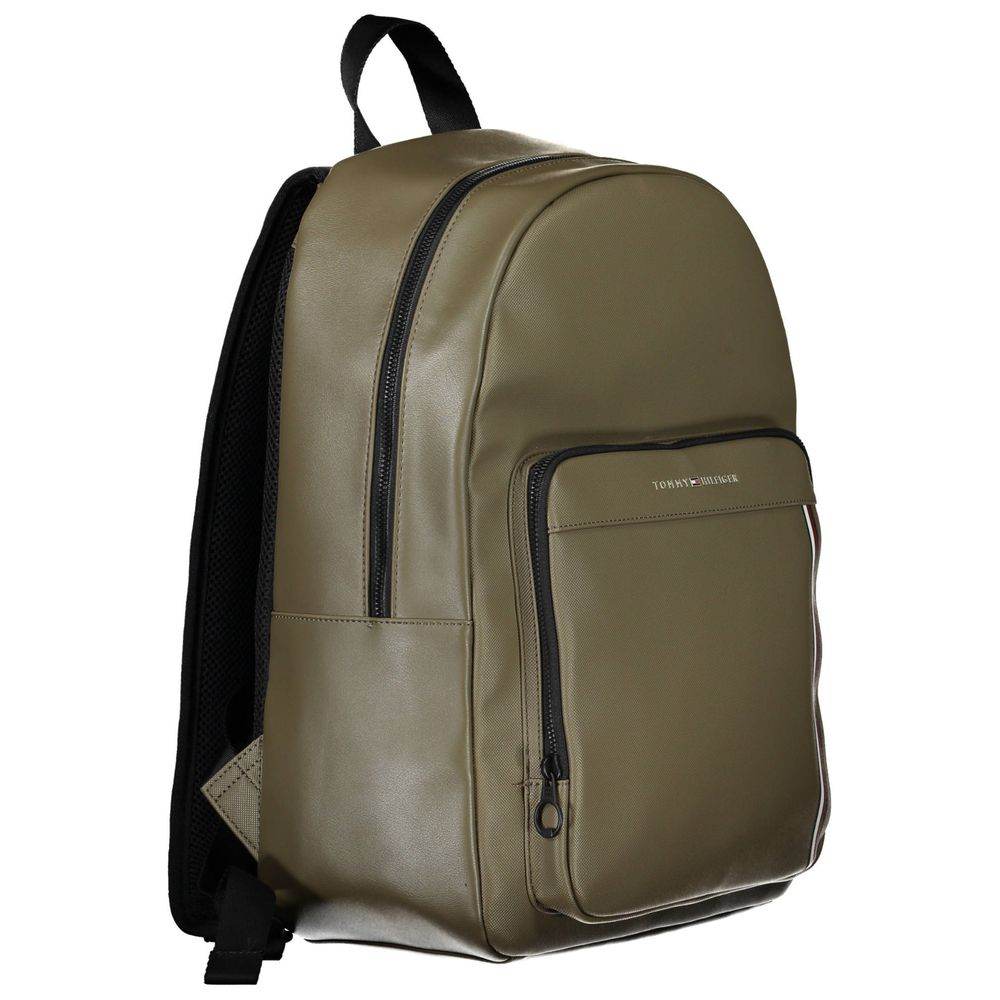 Tommy Hilfiger Green Polyethylene Men Backpack - Hilstor