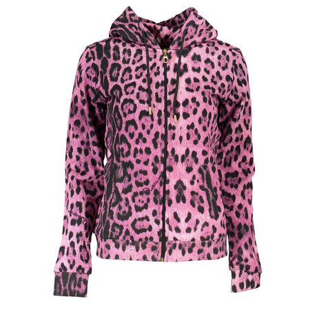 Cavalli Class Pink Cotton Women Sweater - Hilstor