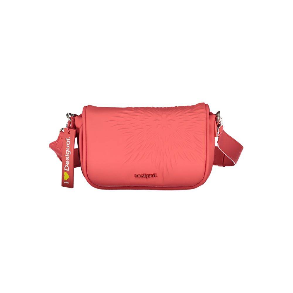 Desigual Red Polyethylene Handbag - Hilstor