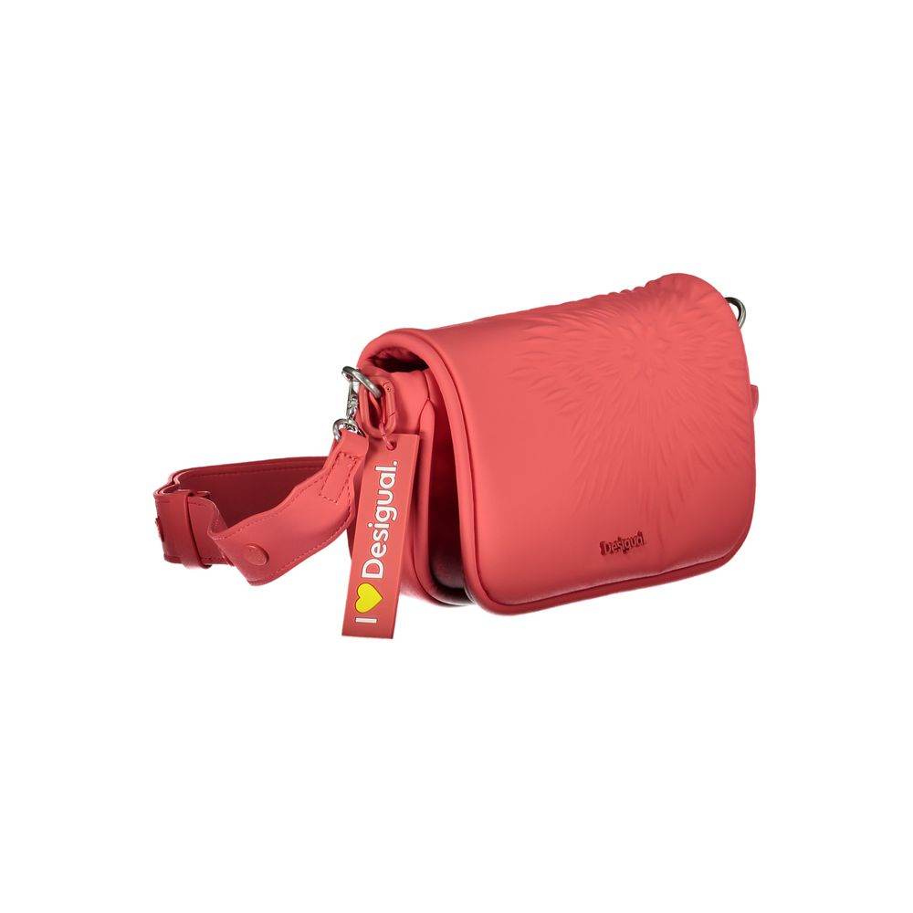 Desigual Red Polyethylene Handbag - Hilstor
