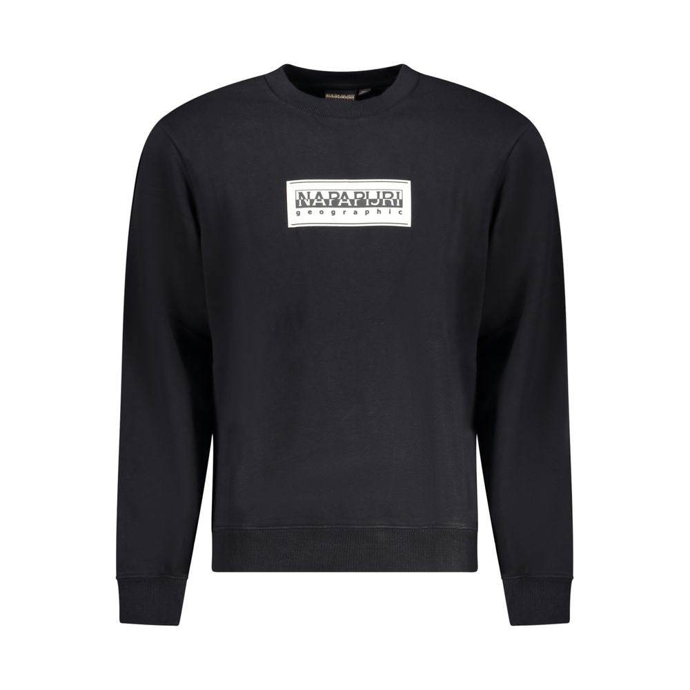 Napapijri Black Cotton Men Sweater - Hilstor