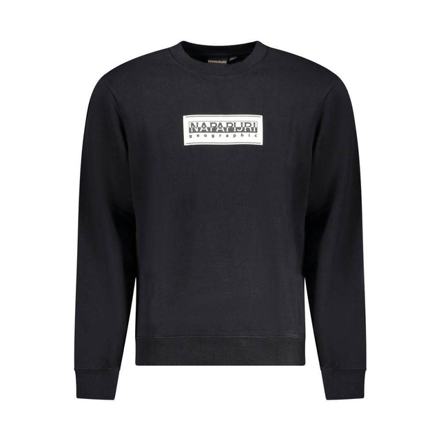 Napapijri Black Cotton Men Sweater - Hilstor