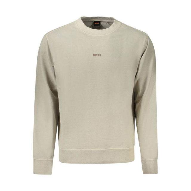 Hugo Boss Beige Cotton Men Sweater - Hilstor