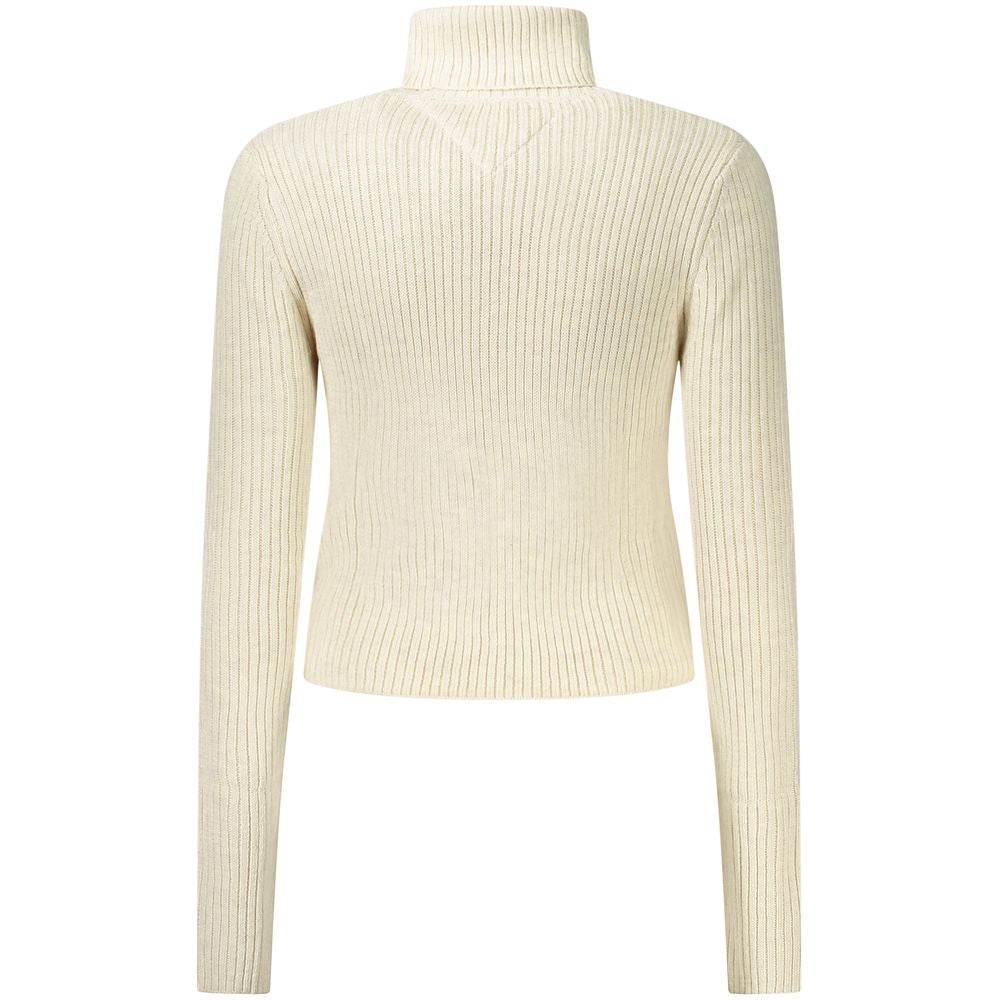 Tommy Hilfiger Beige Polyester Women Sweater Turtleneck - Hilstor
