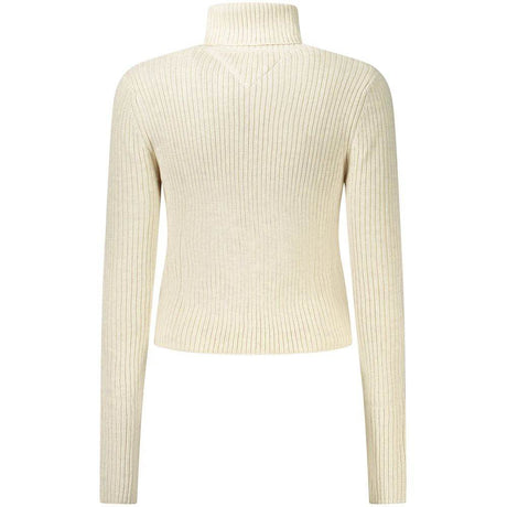 Tommy Hilfiger Beige Polyester Women Sweater Turtleneck - Hilstor