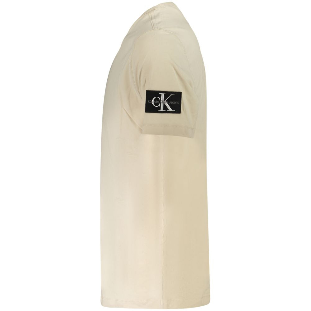 Calvin Klein Beige T-shirt i bomuld til mænd