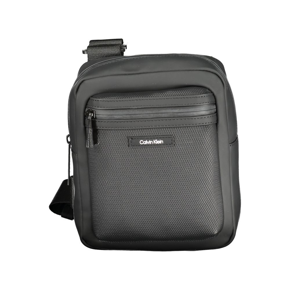 Calvin Klein sort polyester skuldertaske til mænd
