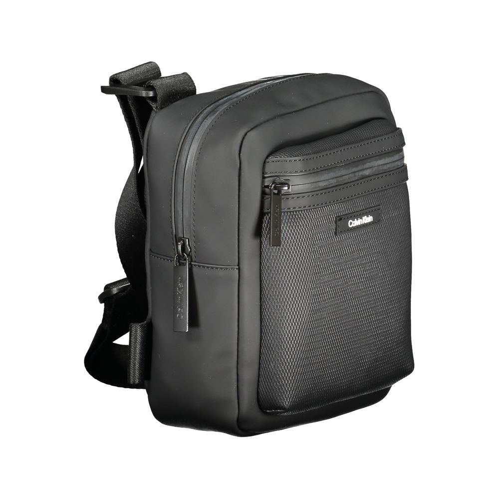 Calvin Klein sort polyester skuldertaske til mænd