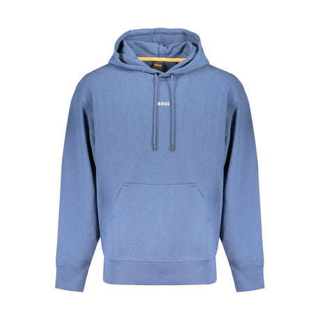 Hugo Boss Blue Cotton Men Sweater - Hilstor