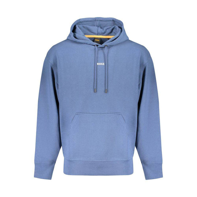 Hugo Boss Blue Cotton Men Sweater - Hilstor