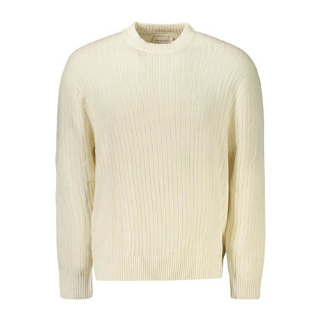 Calvin Klein White Cotton Men Sweater - Hilstor