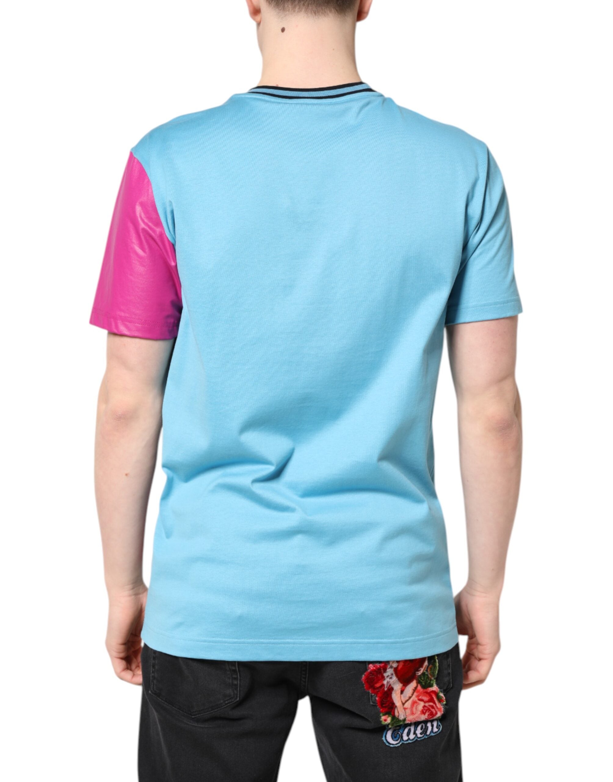 Dolce &amp; Gabbana flerfärgad tryckt logotyp kortärmad t-shirt