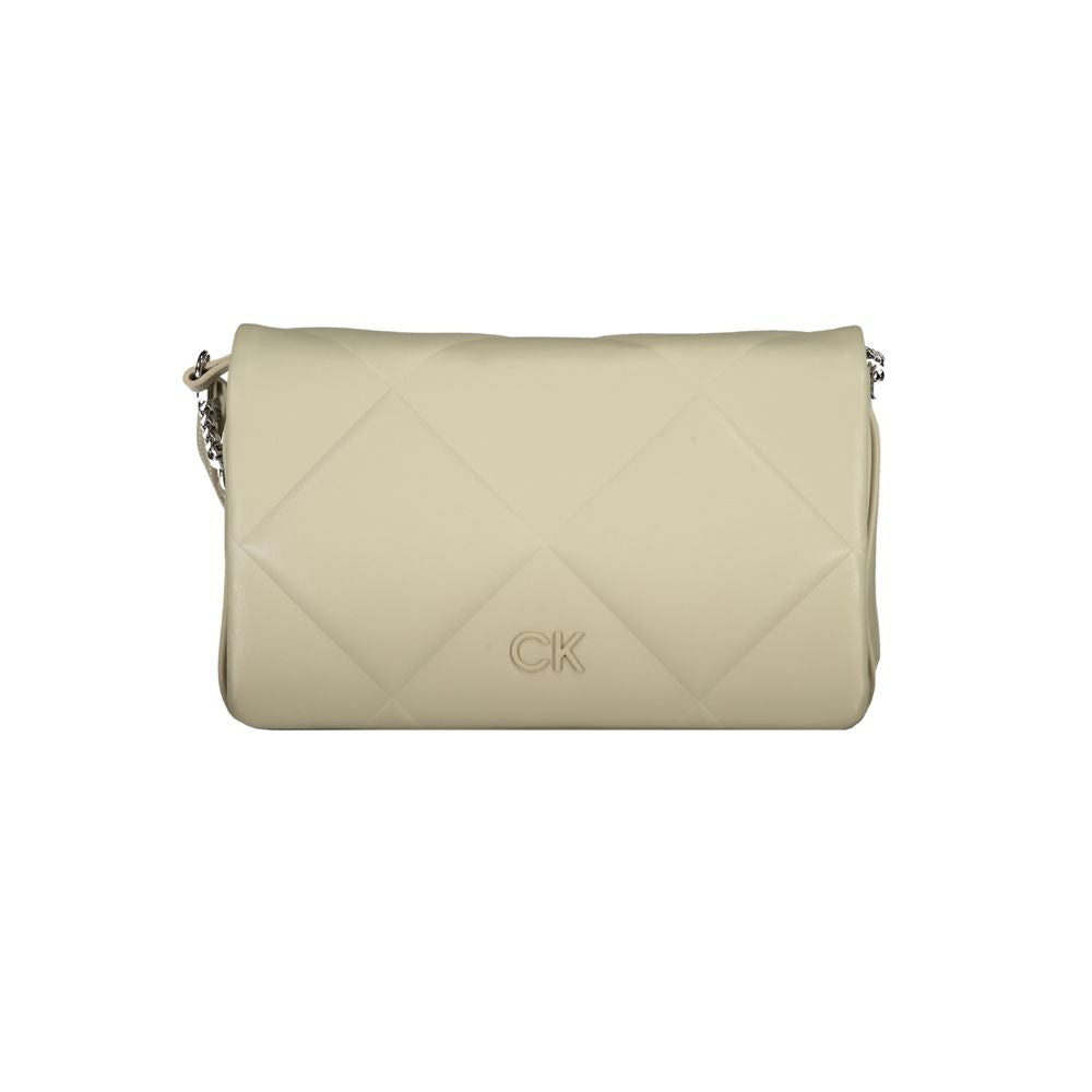 Calvin Klein Beige Bomuldshåndtaske