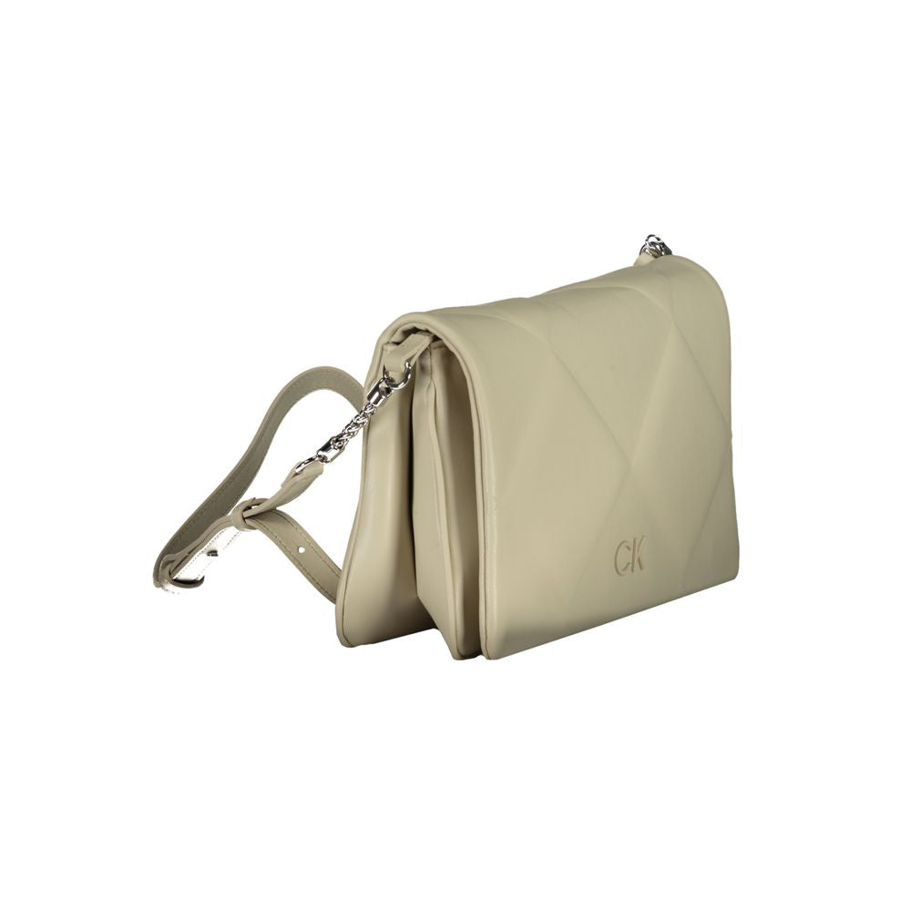 Calvin Klein Beige Bomuldshåndtaske