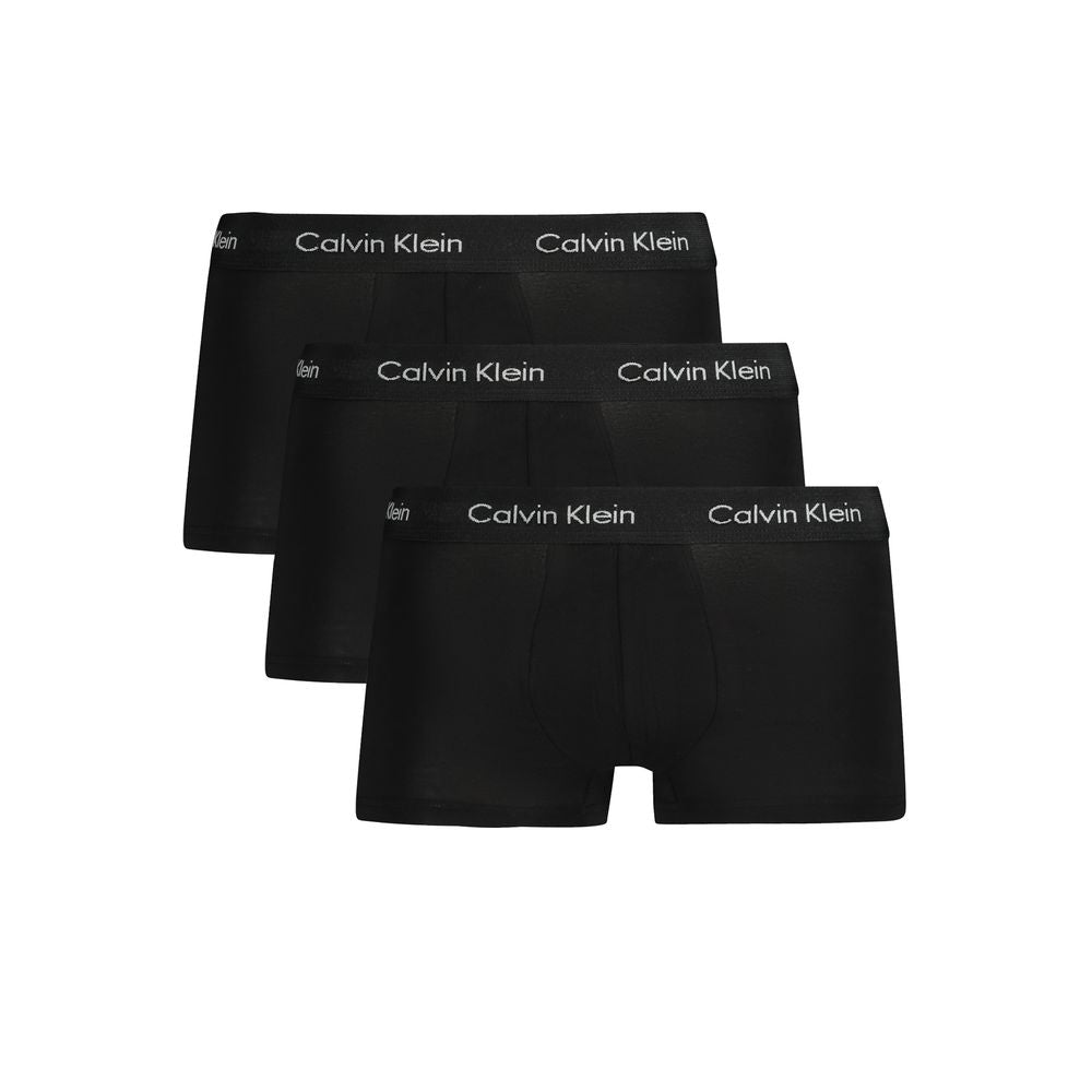 Calvin Klein Black Cotton Men Boxer