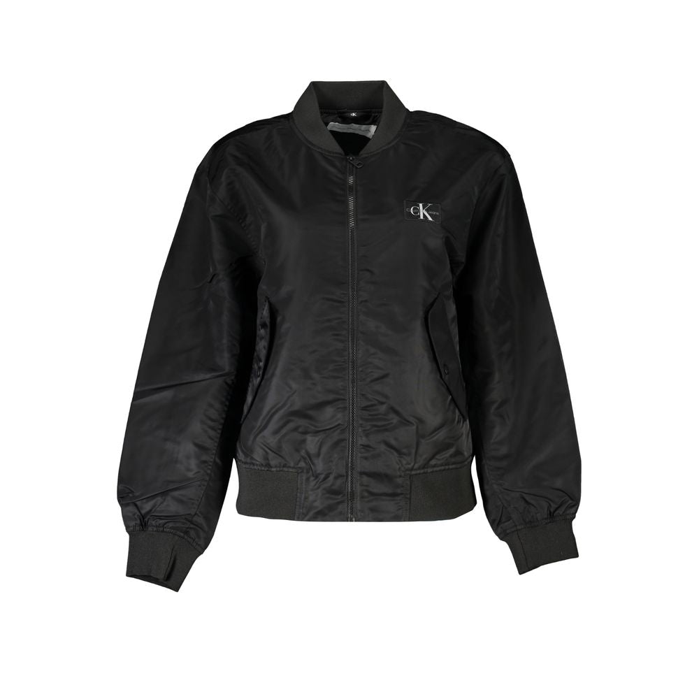 Calvin Klein Chic langærmet sportsjakke med lynlås