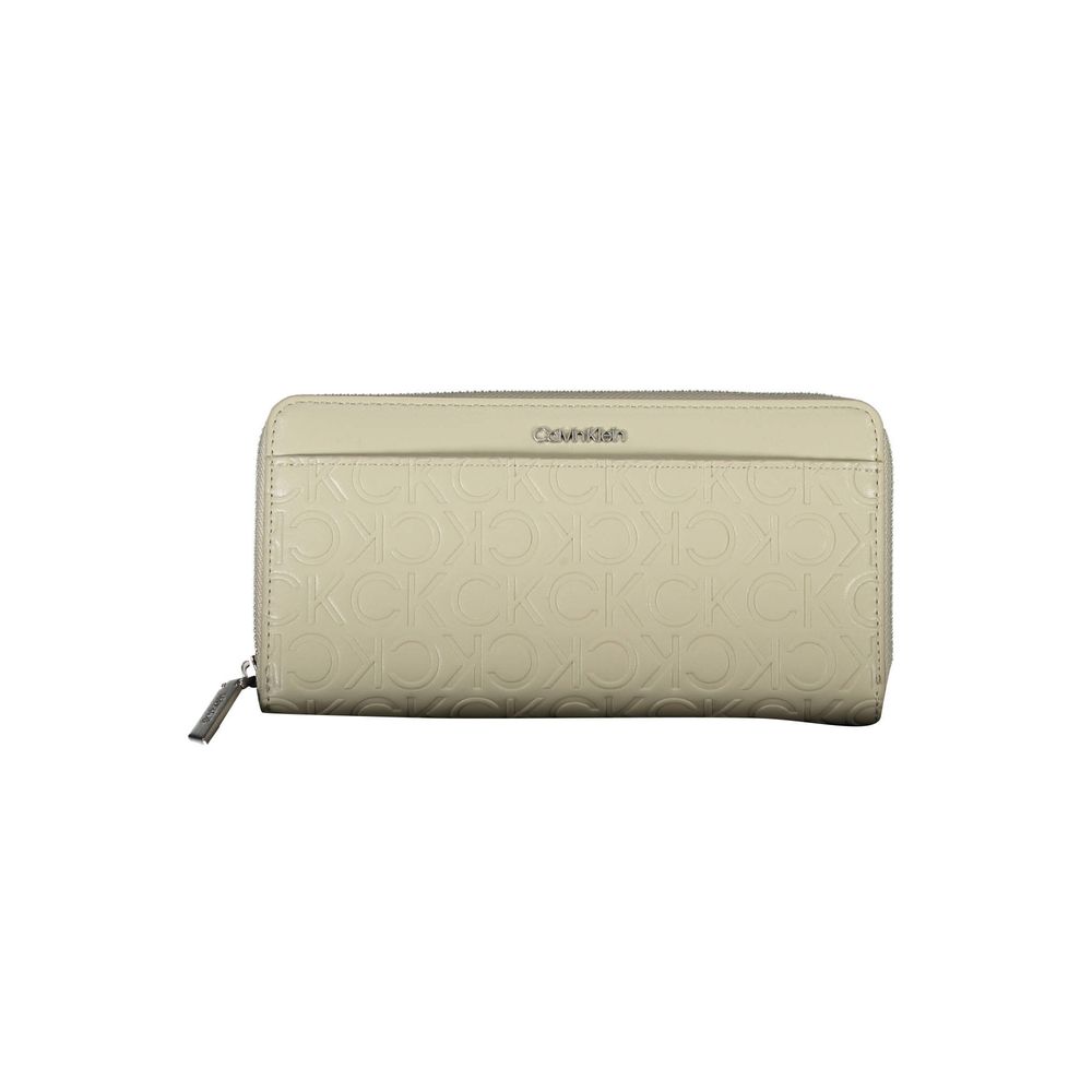 Calvin Klein beige polyethylen tegnebog til kvinder