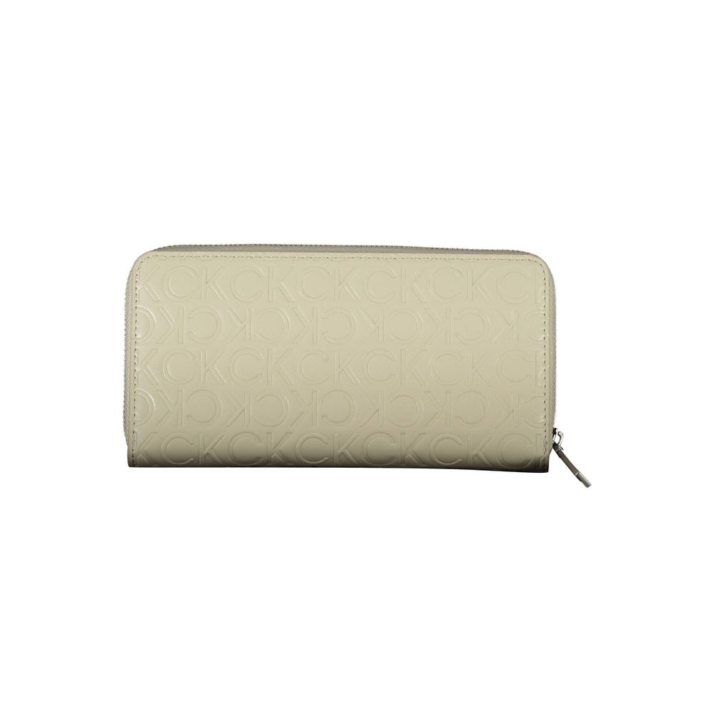 Calvin Klein beige polyethylen tegnebog til kvinder