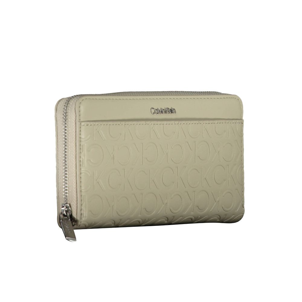 Calvin Klein beige polyethylen tegnebog til kvinder