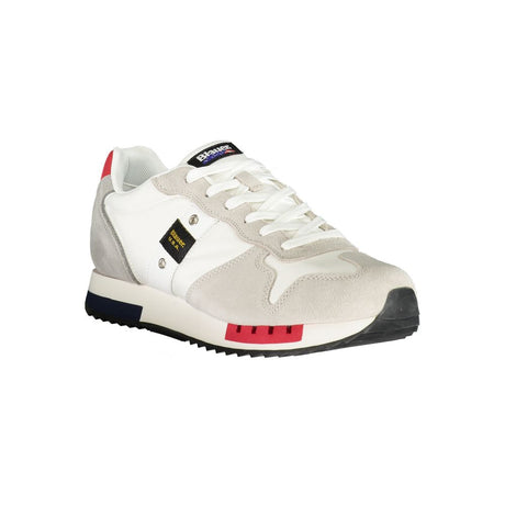 Blauer hvid polyethylen sneaker til mænd