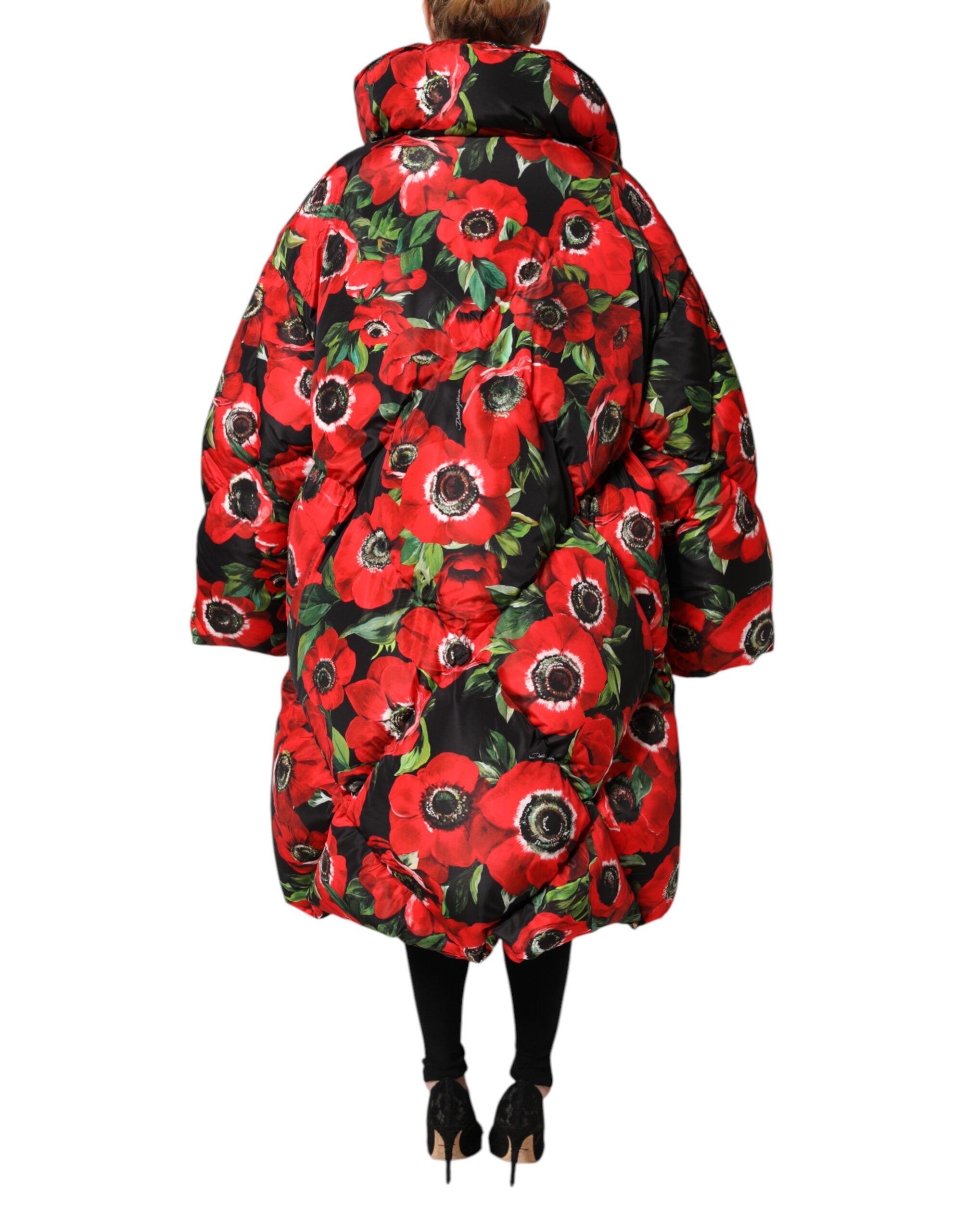 Dolce &amp; Gabbana Flerfarvet Blomsterprintet Jakke med Lynlås
