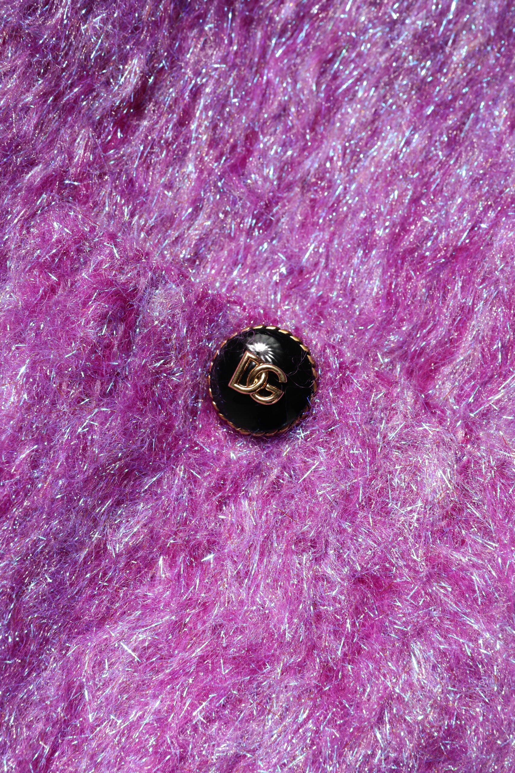 Dolce &amp; Gabbana Lila Knapputsmyckad Trenchcoatjacka