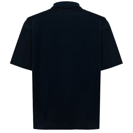 Alpha Studio Blue Cotton Polo Shirt