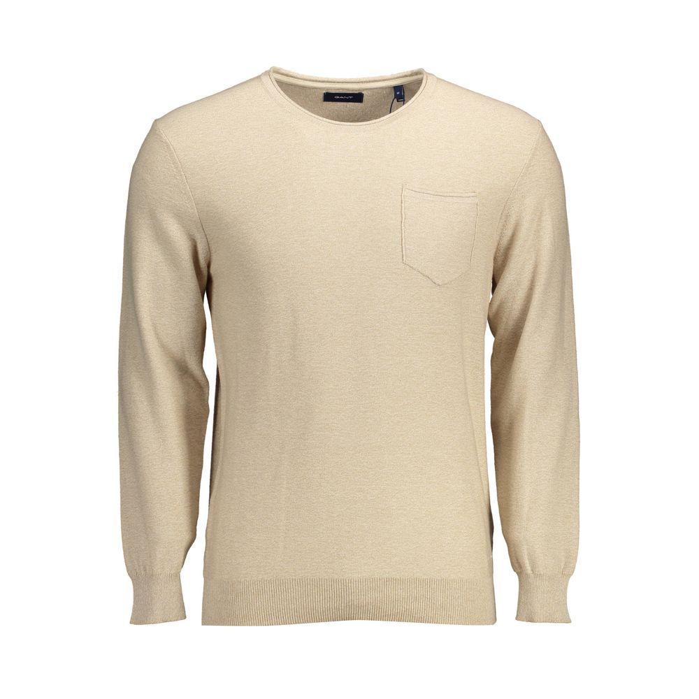 Gant beige bomuldstrøje til mænd