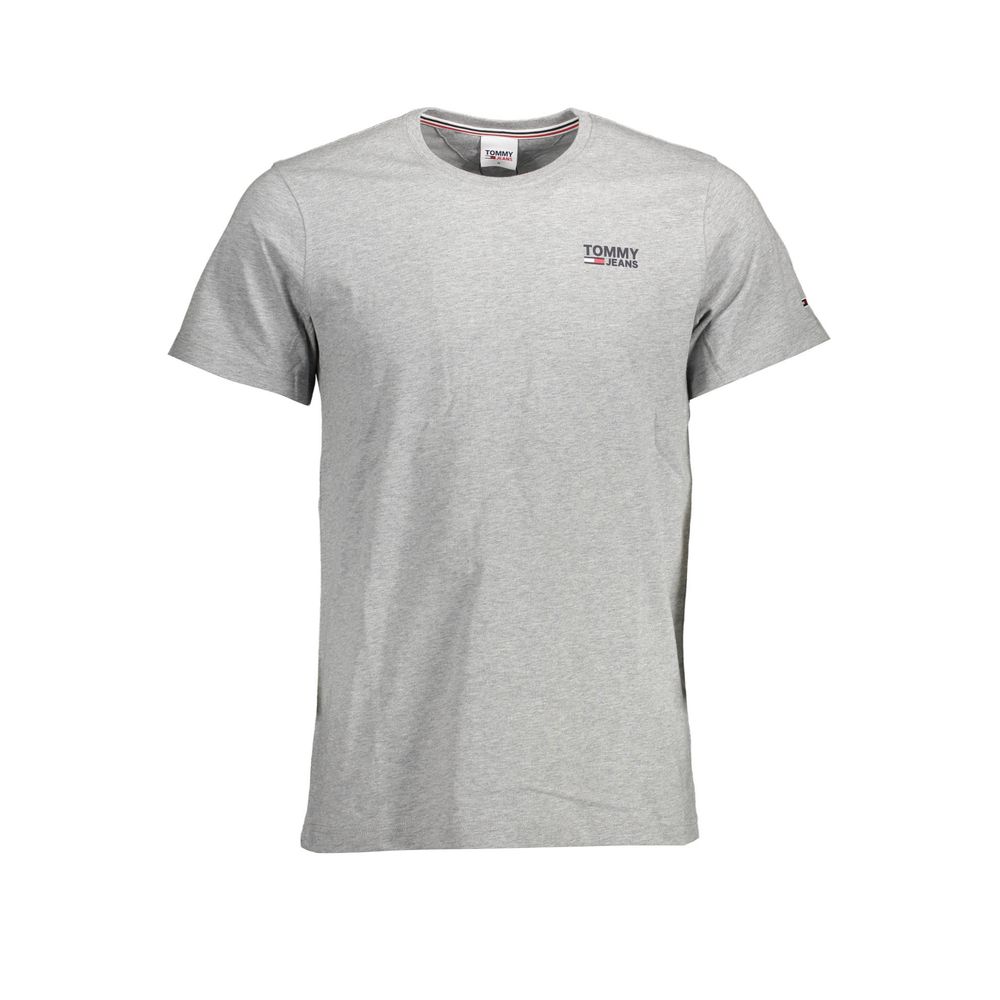 Tommy Hilfiger Grå bomulds T-shirt til mænd