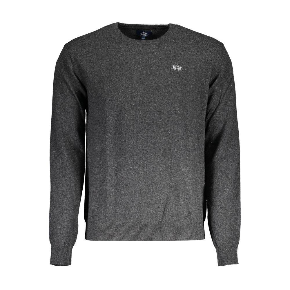 La Martina Brown Wool Men Sweater - Hilstor