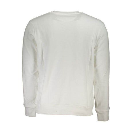 La Martina White Cotton Men Sweater - Hilstor